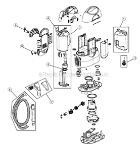 Page A Diagram and Parts List for MSE3890  Dirt Devil Carpet Cleaner